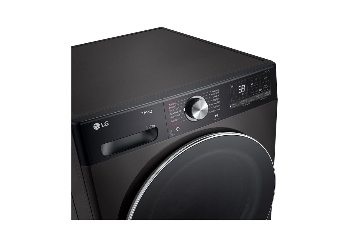 LG washer dryer combo LG 13/8kg Black Front Load Washer Dryer Combo with AIDD & Steam+ F4Y9LCP2ZB
