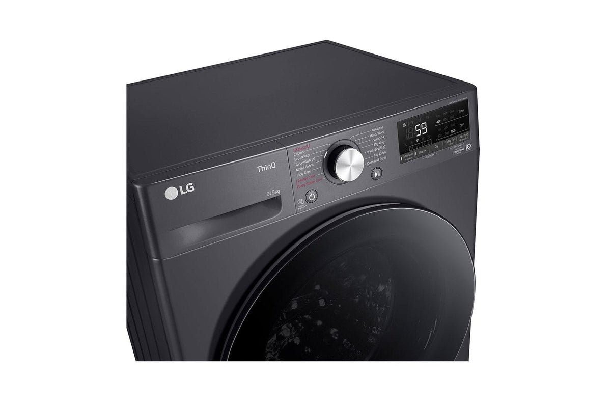 LG washer dryer combo LG 9/5kg Middle Black Washer Dryer Combo with AI DD™ & Steam F2V5FRPYJ