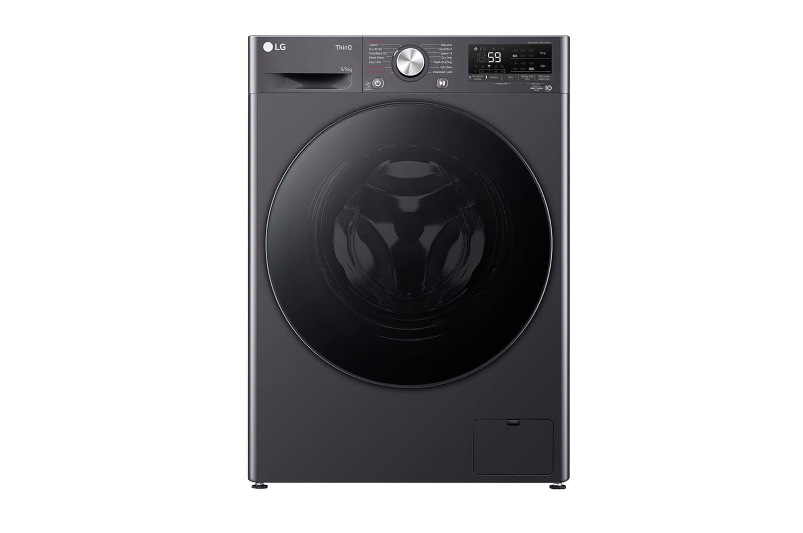 LG washer dryer combo LG 9/5kg Middle Black Washer Dryer Combo with AI DD™ & Steam F2V5FRPYJ