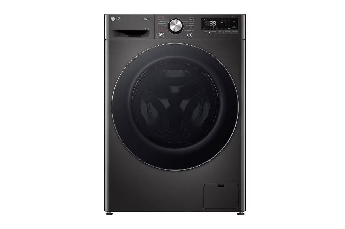 LG washer dryer combo LG 9/5kg Platinum Black Front Load Washer Dryer Combo with AIDD F2Y9FCP2ZB