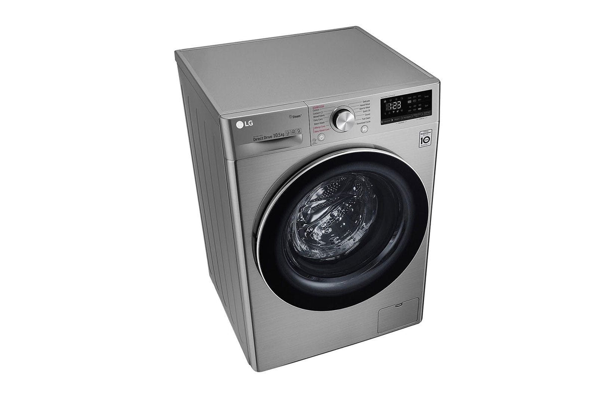 LG Washing Machine LG 10.5KG Silver Vivace Front Loader F4V5RYP2T