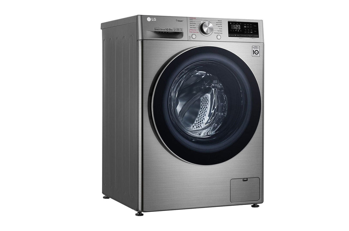 LG Washing Machine LG 10.5KG Silver Vivace Front Loader F4V5RYP2T