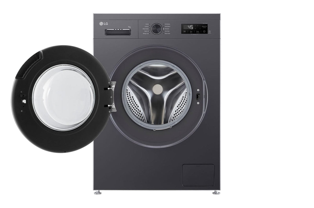 LG Washing Machine LG 7kg Middle Black Front Loader Washing Machine  F2Y1HYP6J