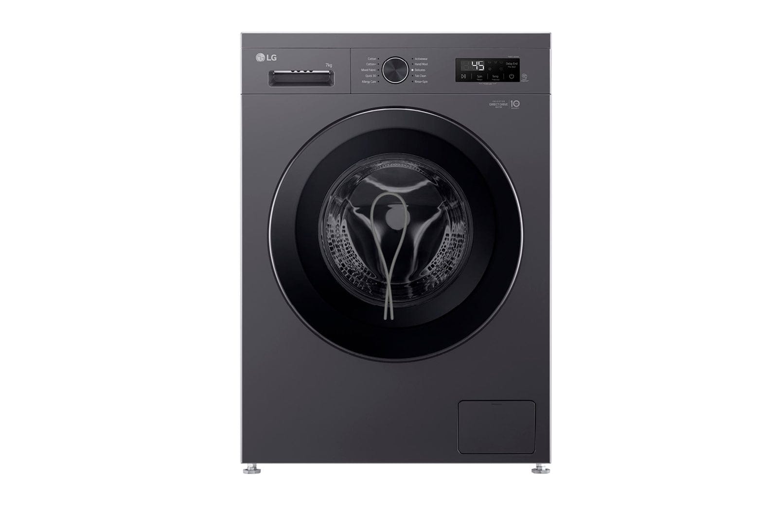 LG Washing Machine LG 7kg Middle Black Front Loader Washing Machine  F2Y1HYP6J
