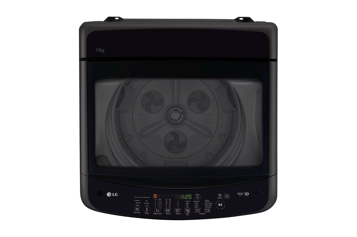 LG Washing Machines LG 13Kg Black Finish Top Loader Washing Machine - T2381NEHL2