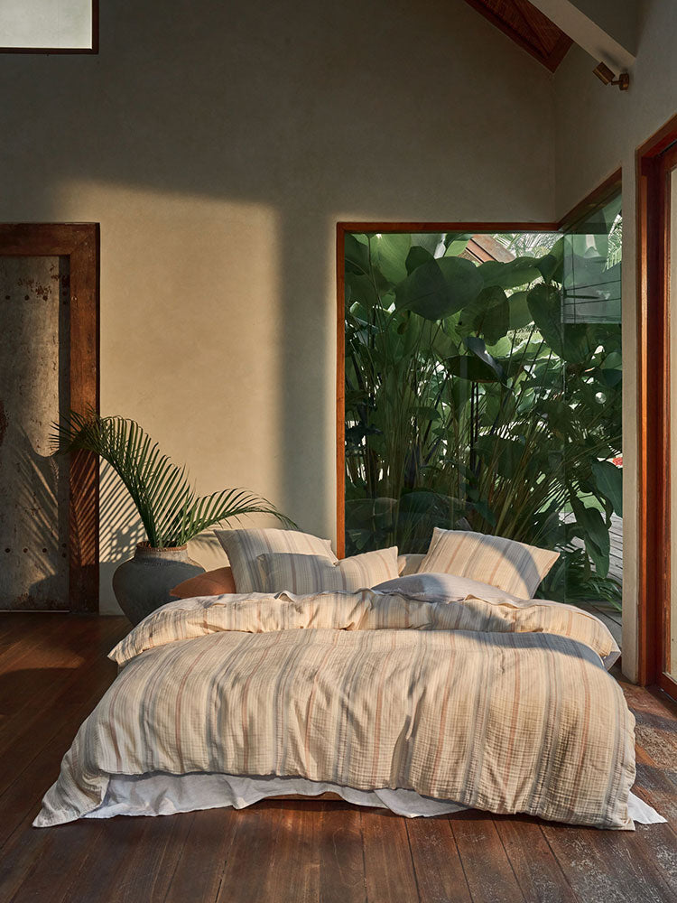 Linen House Coolum Silver Duvet Cover Set