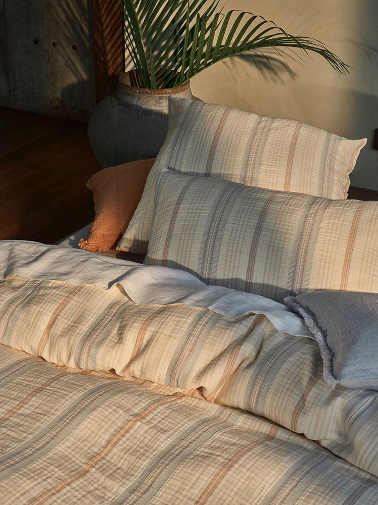 Linen House Coolum Silver Duvet Cover Set