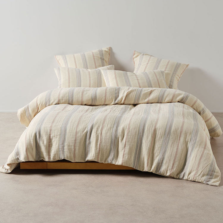Linen House Coolum Silver Duvet Cover Set