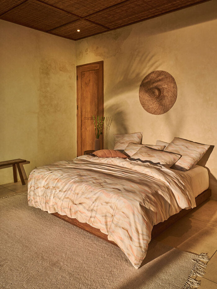 Linen House Currumbin Peach Duvet Cover Set