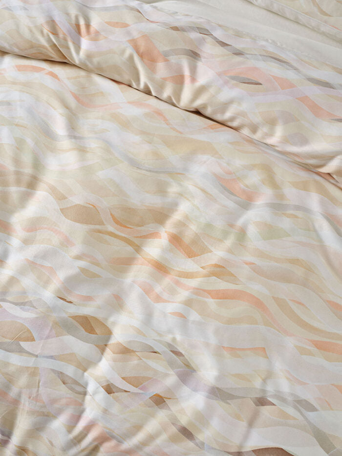Linen House Currumbin Peach Duvet Cover Set