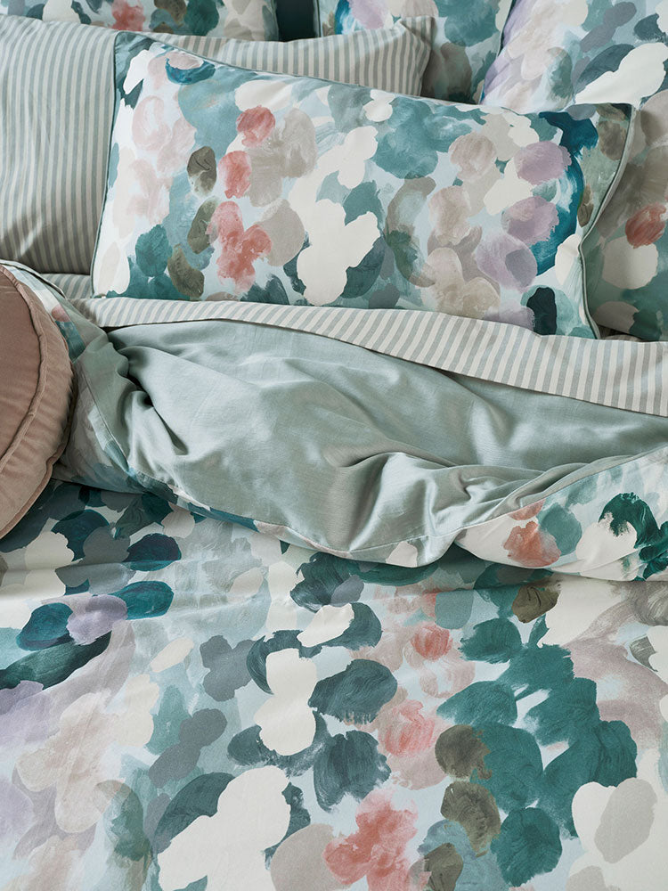 Linen House Seafoam Harriet Duvet Cover Set