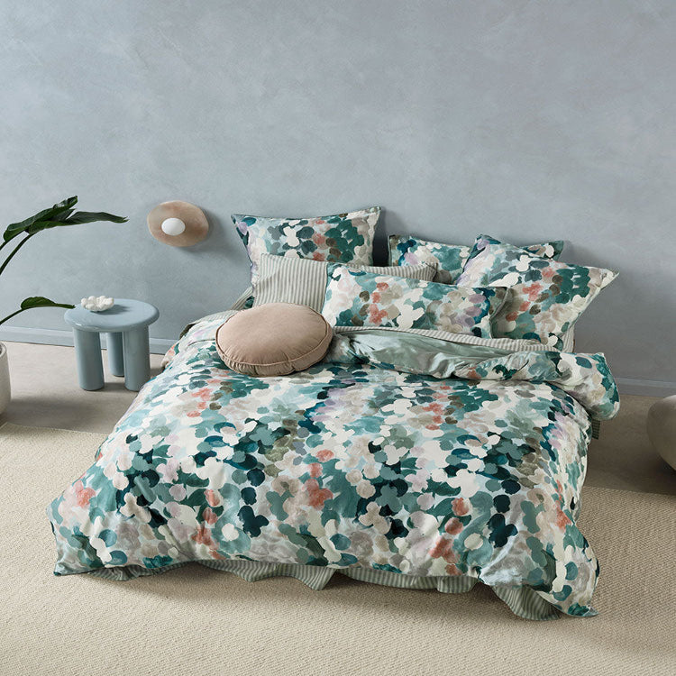 Linen House Seafoam Harriet Duvet Cover Set