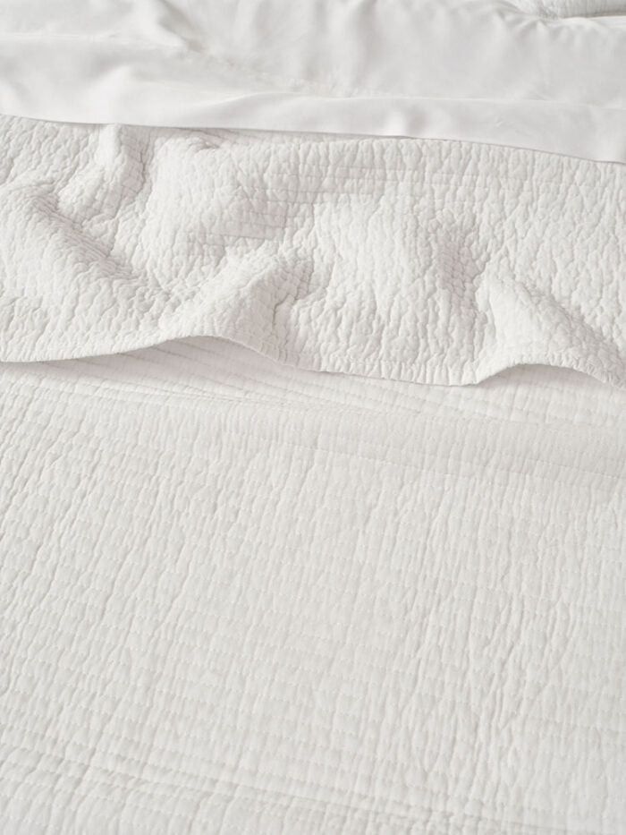 Linen House Marceau White Coverlet Set.