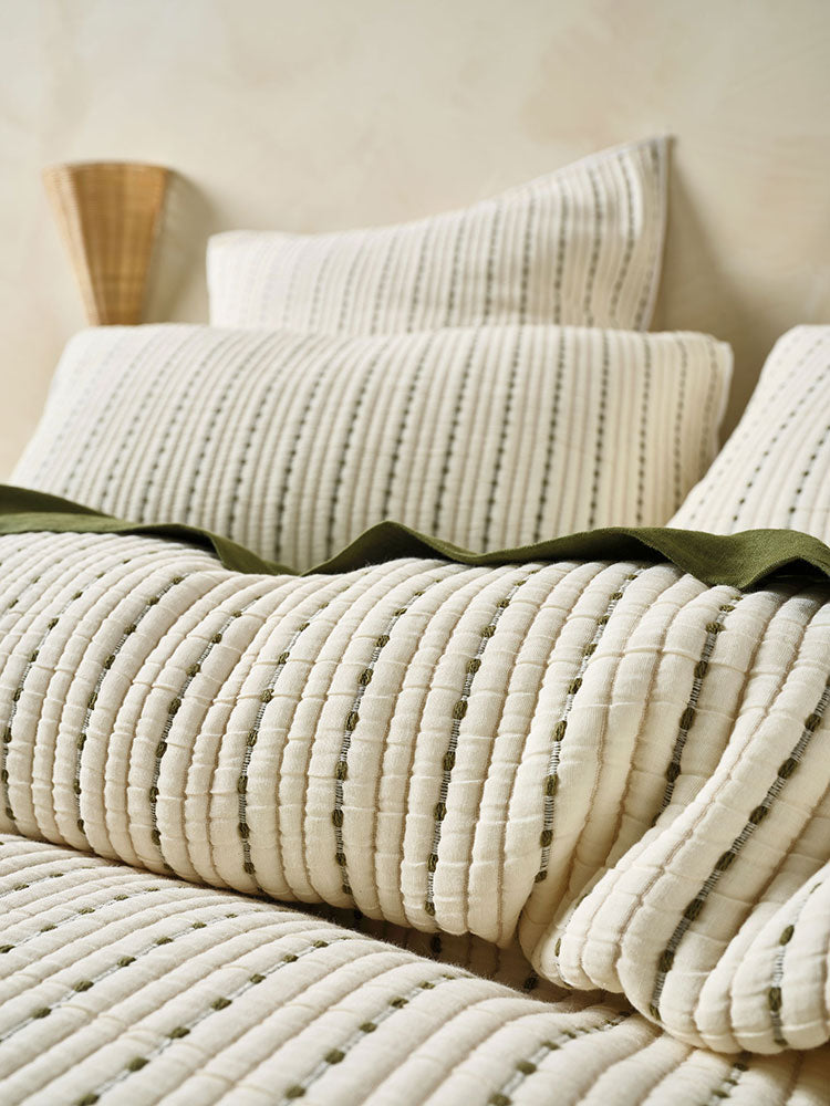Linen House Vanilla Millbrooke Duvet Cover Set