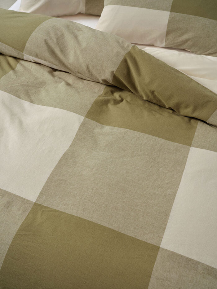 Linen House Khaki Sicily Duvet Cover Set