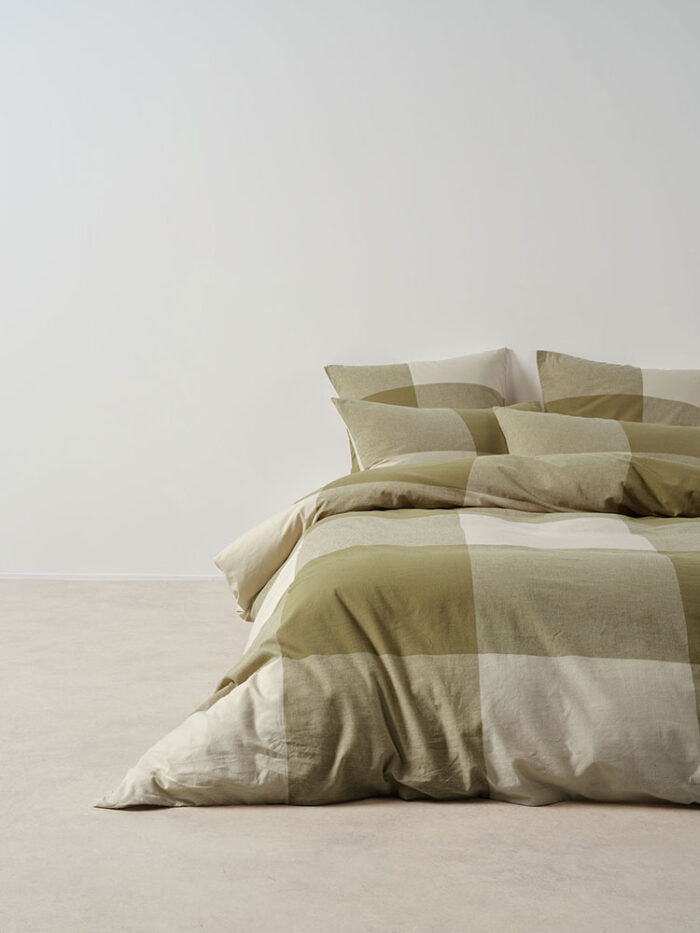 Linen House Khaki Sicily Duvet Cover Set
