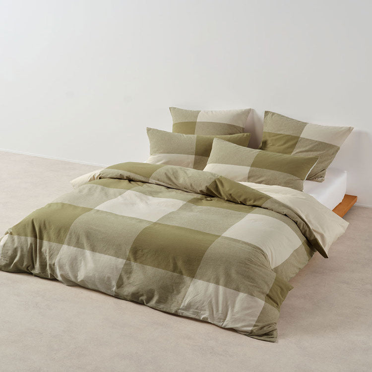 Linen House Khaki Sicily Duvet Cover Set