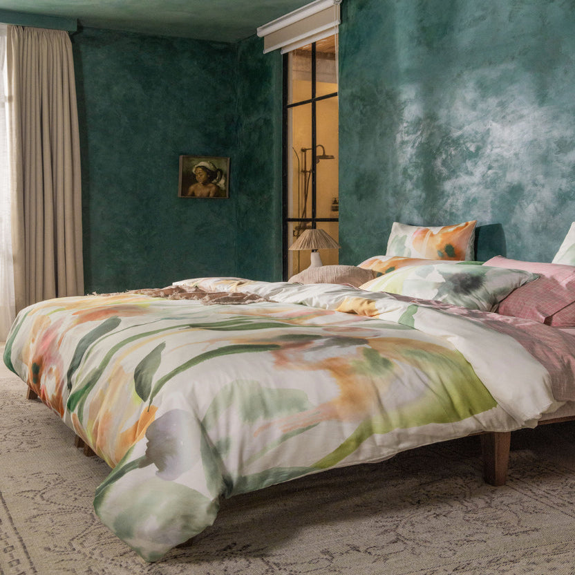 Linen House Jade Inga Duvet Cover Set