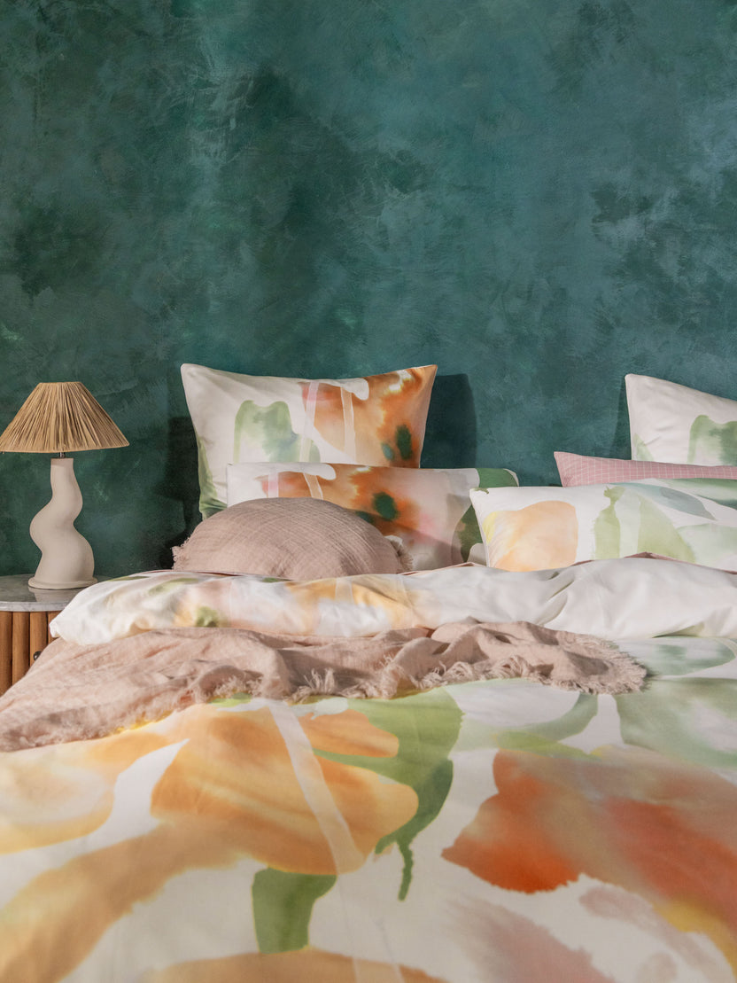 Linen House Jade Inga Duvet Cover Set