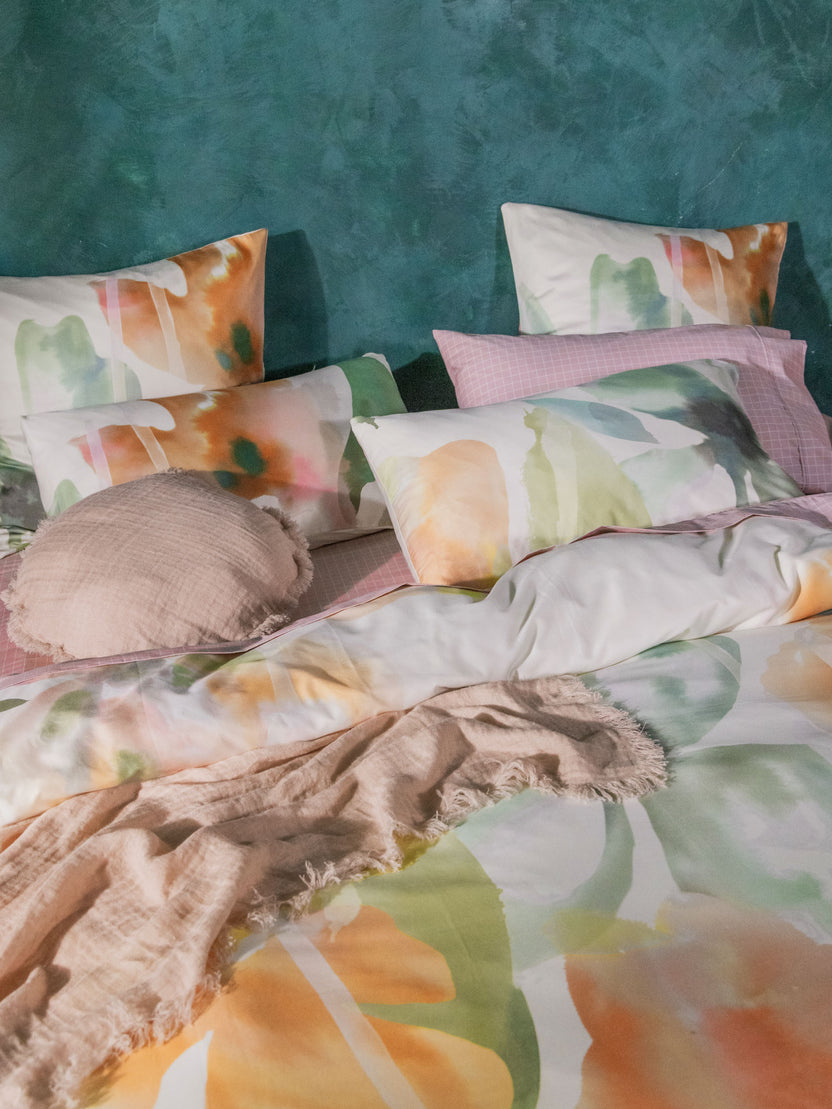 Linen House Jade Inga Duvet Cover Set