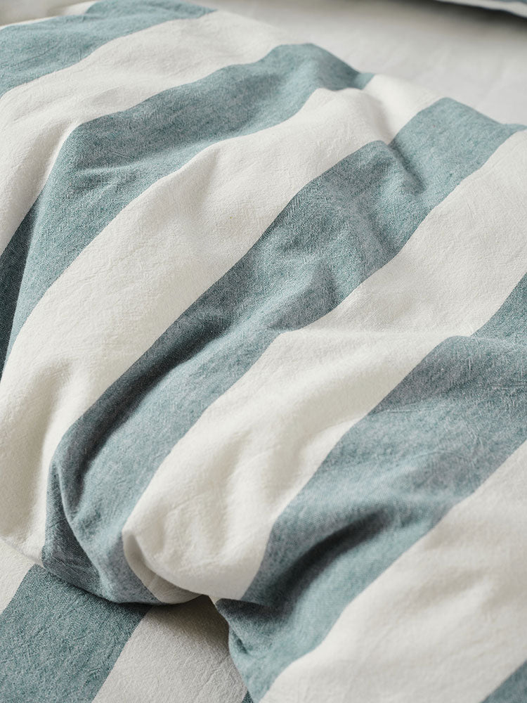 Linen House Vintage Stripe Denim Duvet Cover Set