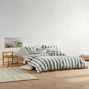 Linen House Vintage Stripe Denim Duvet Cover Set