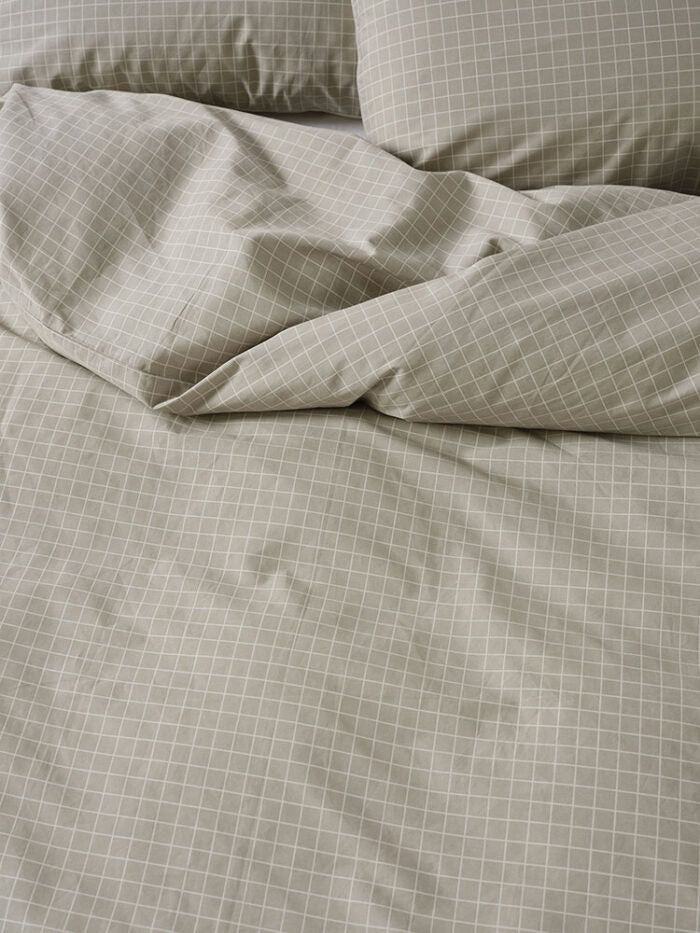 Linen House Pebble Volley Check Duvet Cover Set.