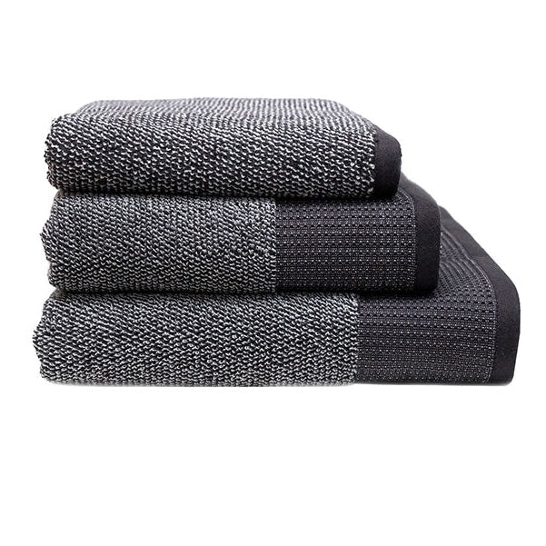 Linen House Plush Charcoal Towel Collection 550gsm