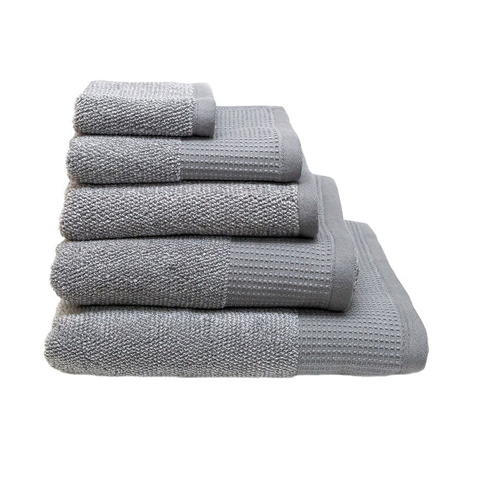 Linen House Plush Grey Marle Towel Collection 550gsm