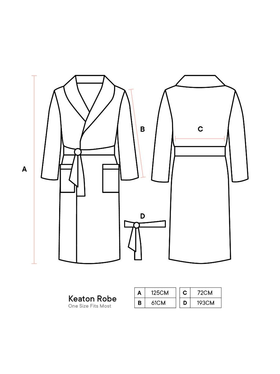 Linen House Bathrobe Waffle White