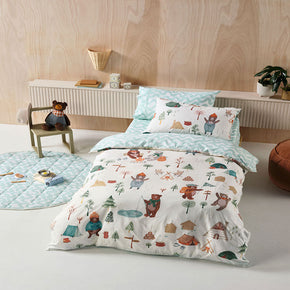 Linen House Vanilla Camping Bears Duvet Cover Set
