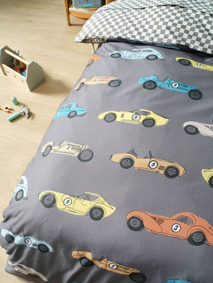Linen House Racer Riot Grey Duvet Cover Set – MHC World