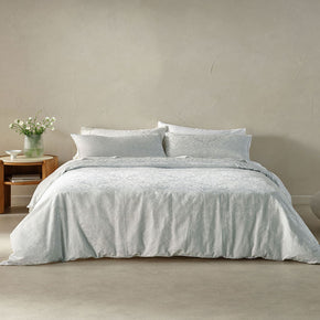Linen House Khiara Silver Blue Duvet Cover Set