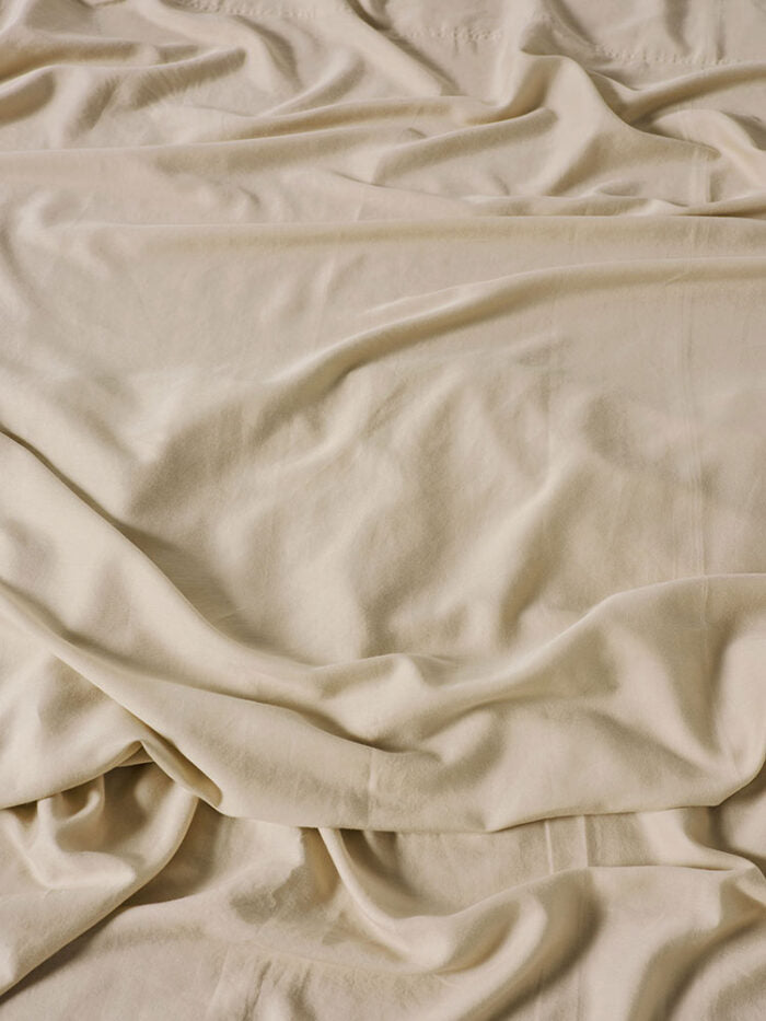 Linen House Fitted Sheet Surf Wash Taupe