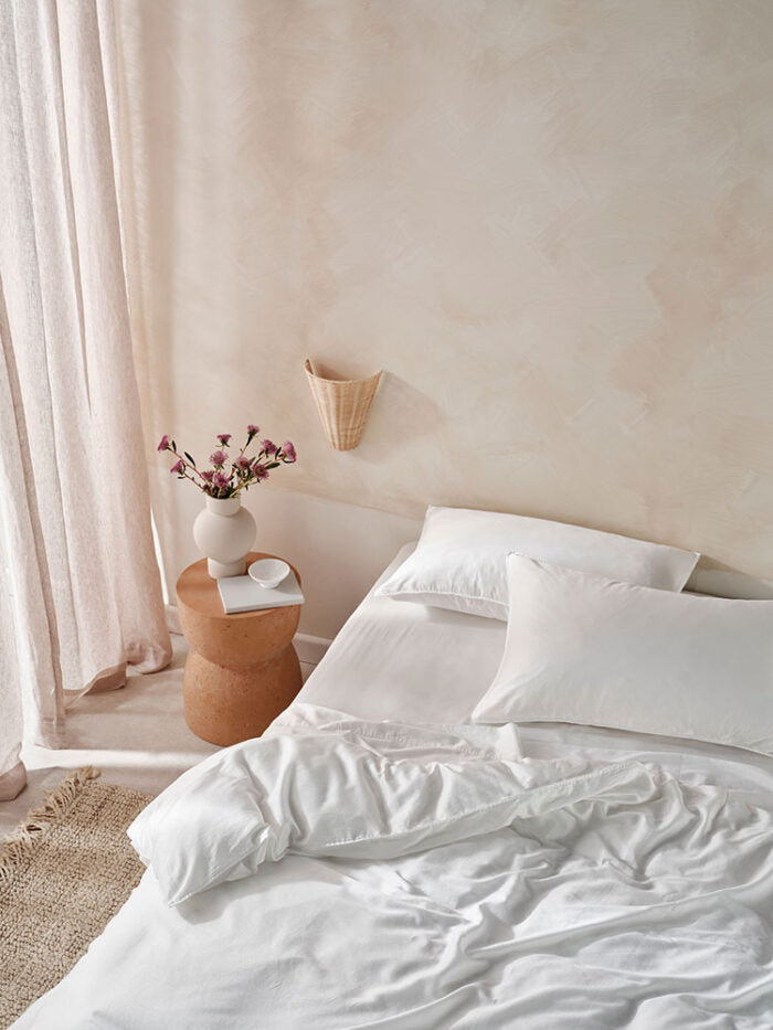 Linen House Surf Wash White Duvet Cover