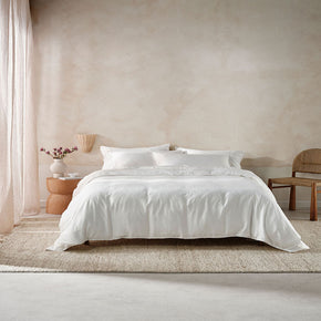 Linen House Surf Wash White Duvet Cover