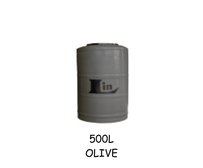 Lin Water Tank Lin Water Tank Vertical 500 Litre Olive