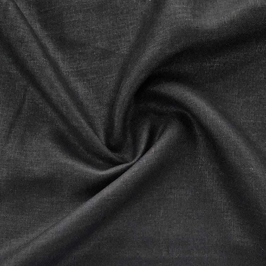 linen Dress Fabric Black Di Moda Linen 150cm