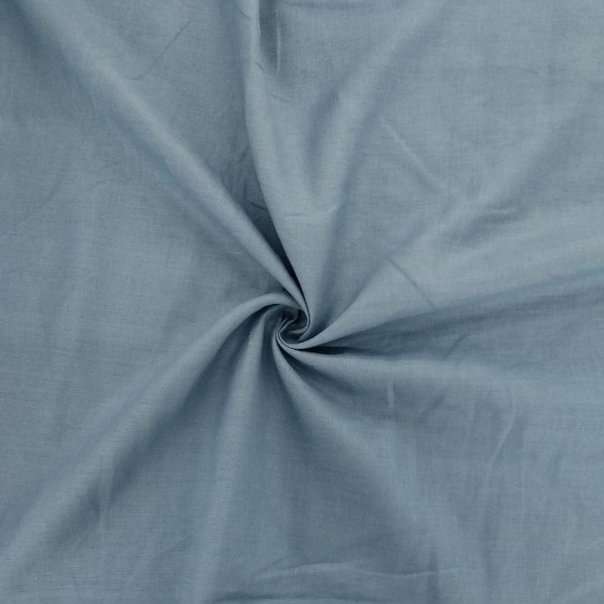 Linen Dress Fabrics Blue Bella Donna Lino Black