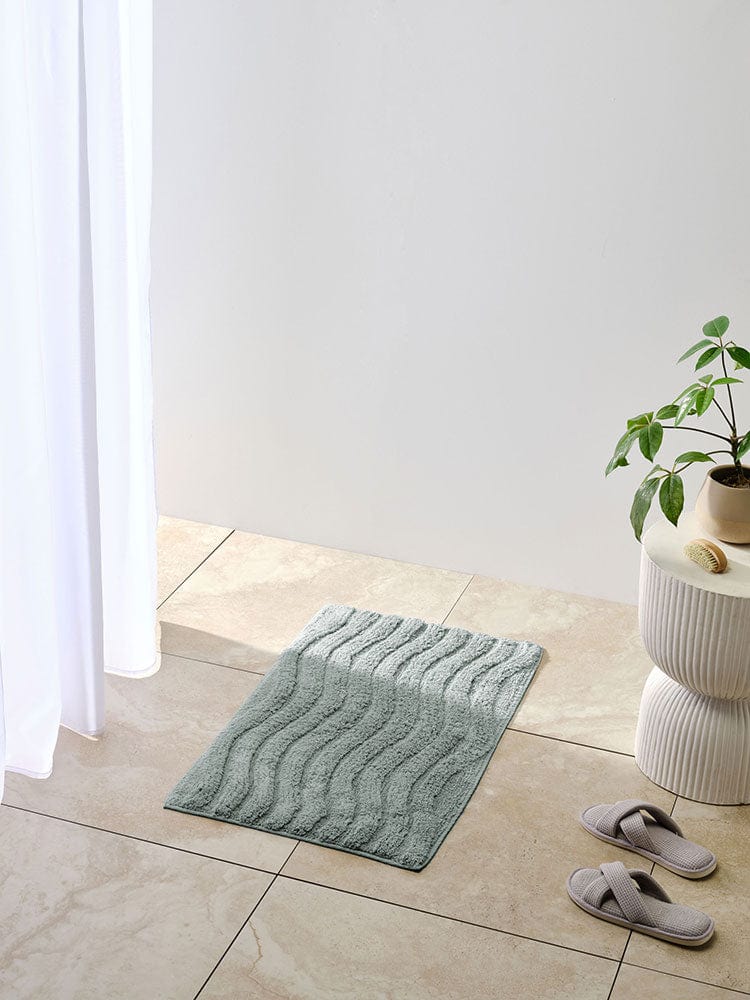 Linen House BATH MAT Linen House Tamber Blue Bathmat 50X80 (7406895202393)