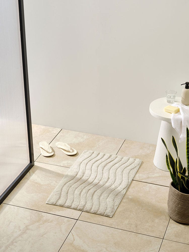 Linen House BATH MAT Linen House Tamber Moonbeam Bathmat 50X80 (7406896316505)