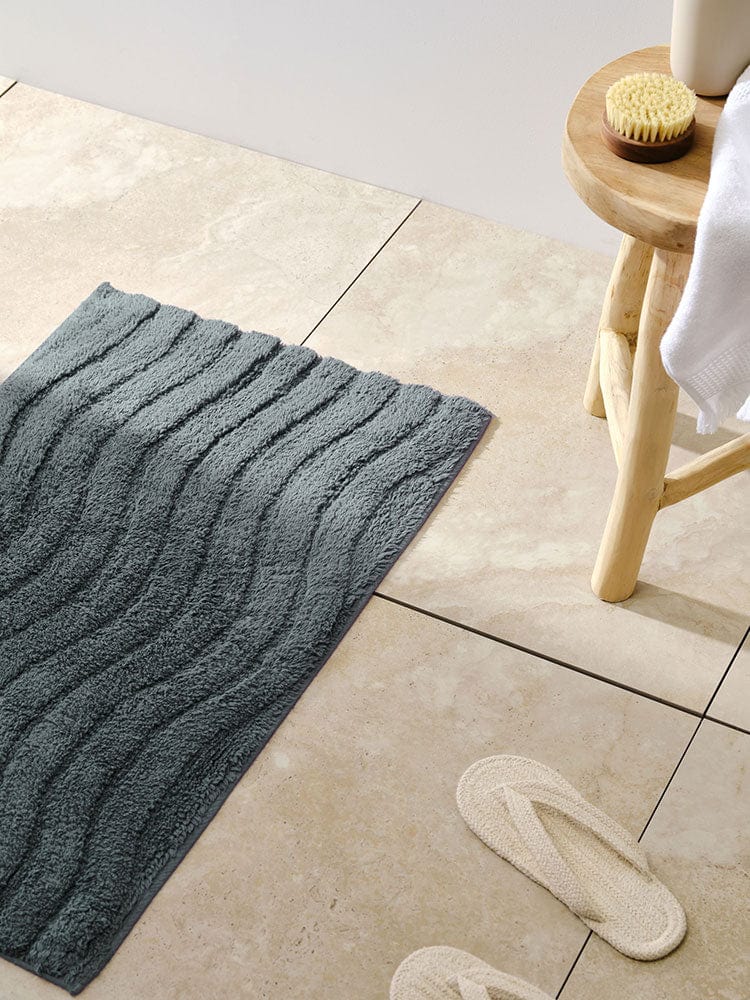 Linen House BATH MAT Linen House Tamber Slate Bathmat 50X80 (7406897168473)