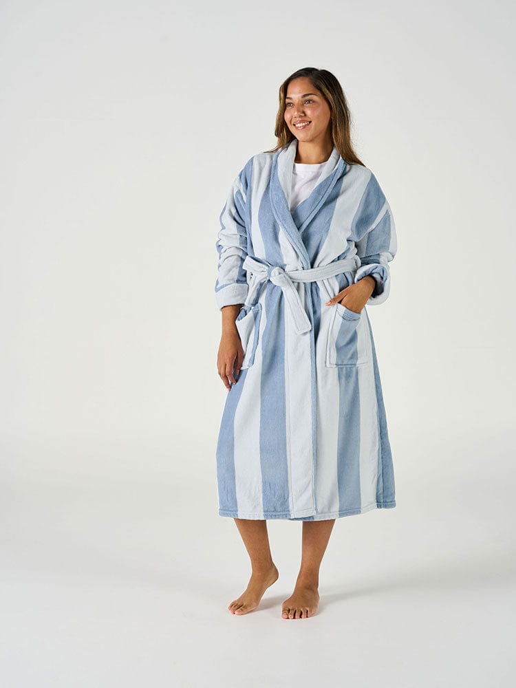 Linen House bathrobe Adult – One Size Fits Most Bathrobe [1SFM] Linen House Cornflower Bathrobe Ocean City