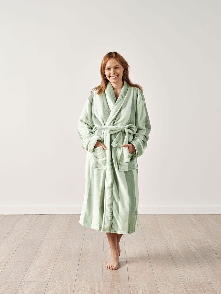 Linen House bathrobe Adult – One Size Fits Most Bathrobe [1SFM] Linen House Jade Bathrobe Ocean City (7822579957849)