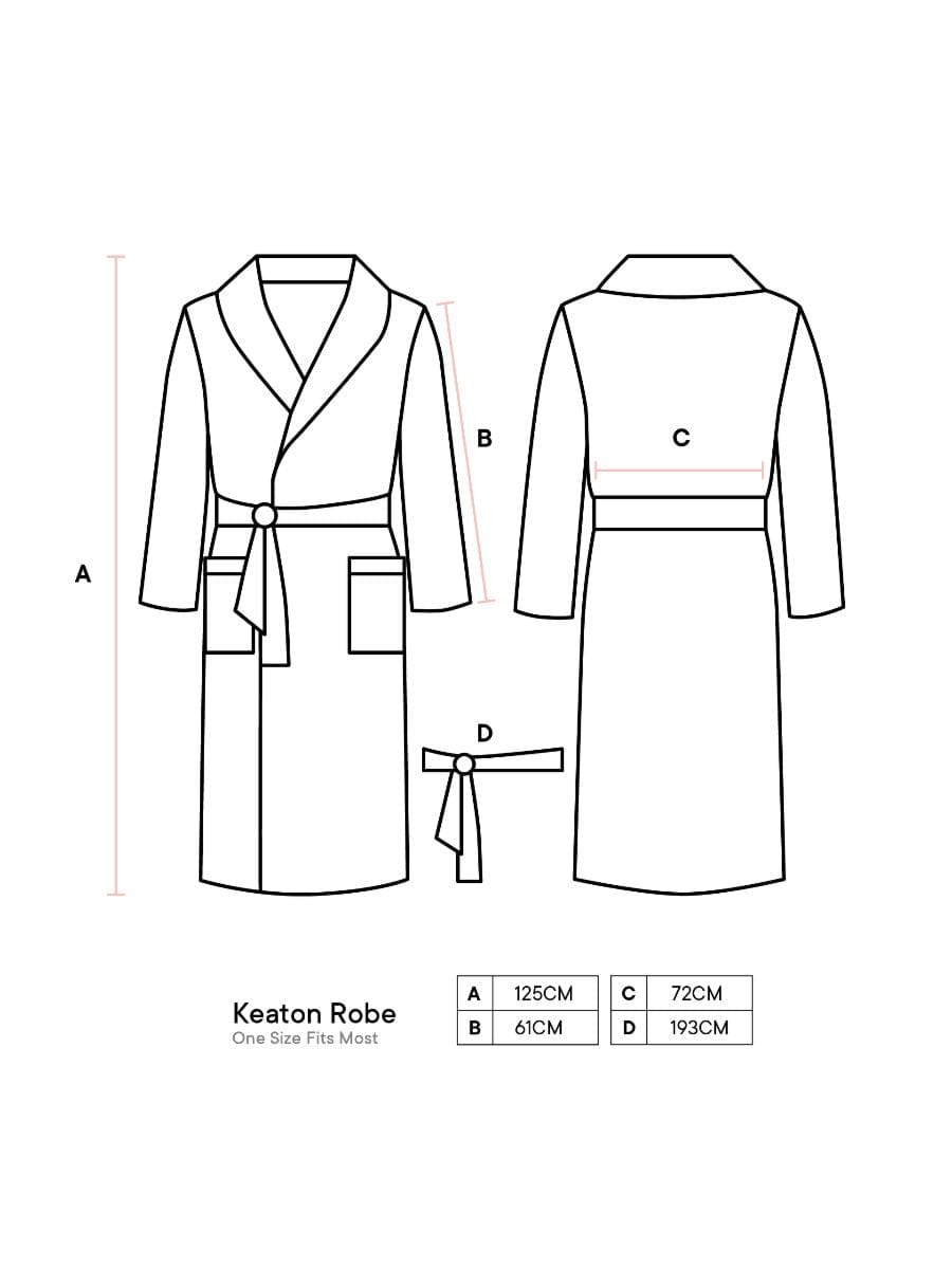 Linen House bathrobe Linen House Bathrobe Waffle White