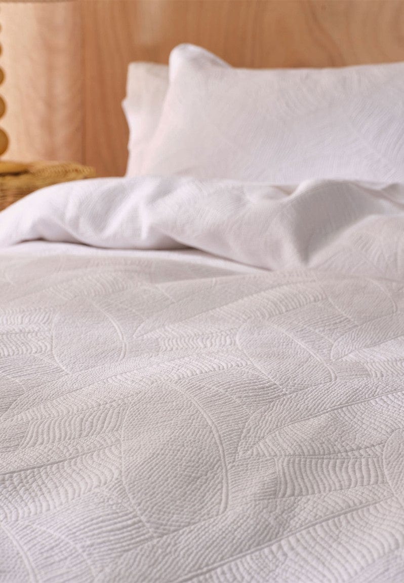 Linen House BEDSPREAD Linen House Coverlet Quilt Set White Manon (7445899903065)