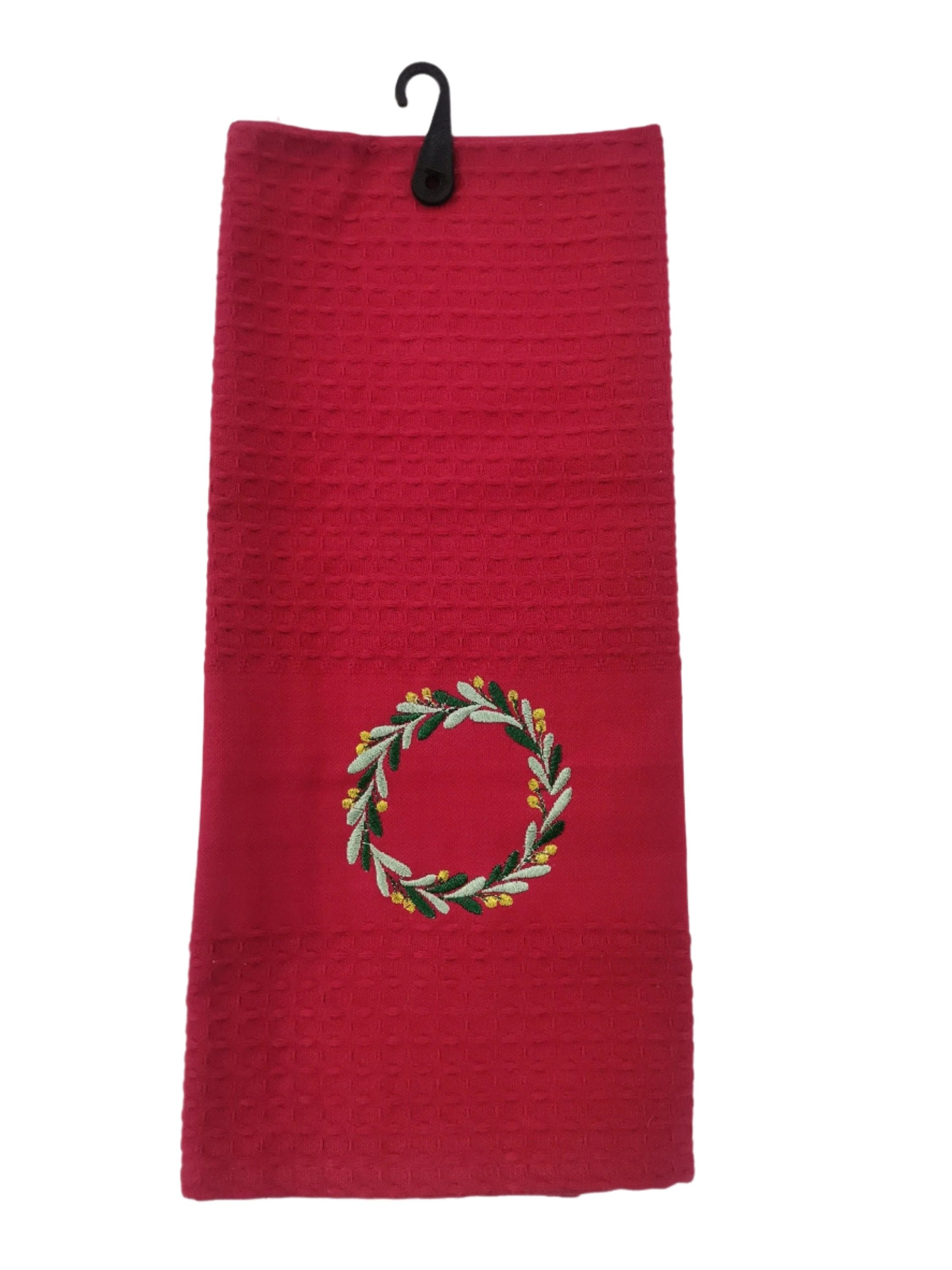 Linen House Dish Cloths Linen House Red Floral Tea Towel 44x65cm (7810423390297)