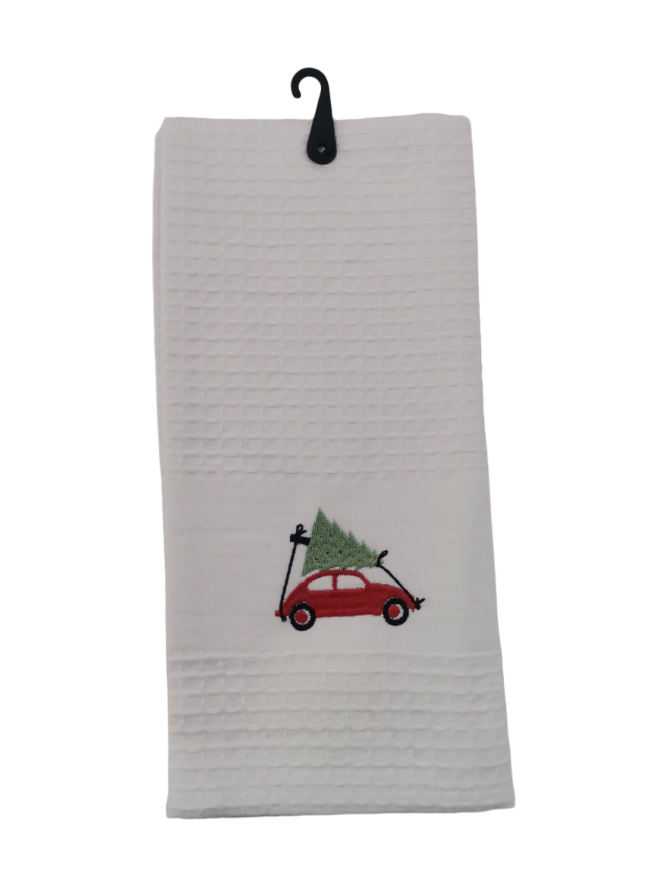 Linen House Dish Cloths Linen House White Christmas Car Tea Towel 44x65cm (7810425159769)