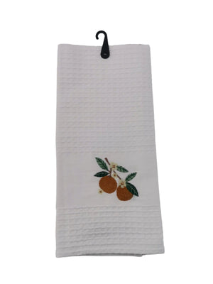 Linen House Dish Cloths Linen House White Orange Orchard Tea Towel 44x65cm (7810416705625)