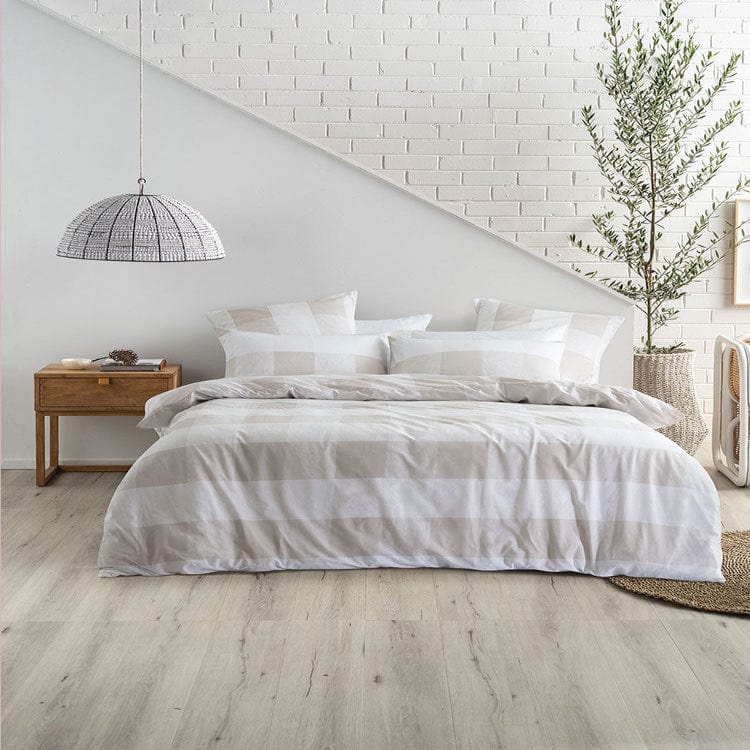 Linen House Duvet Cover 3/4 Linen House Alec Mushroom Duvet Cover Set (7894742106201)
